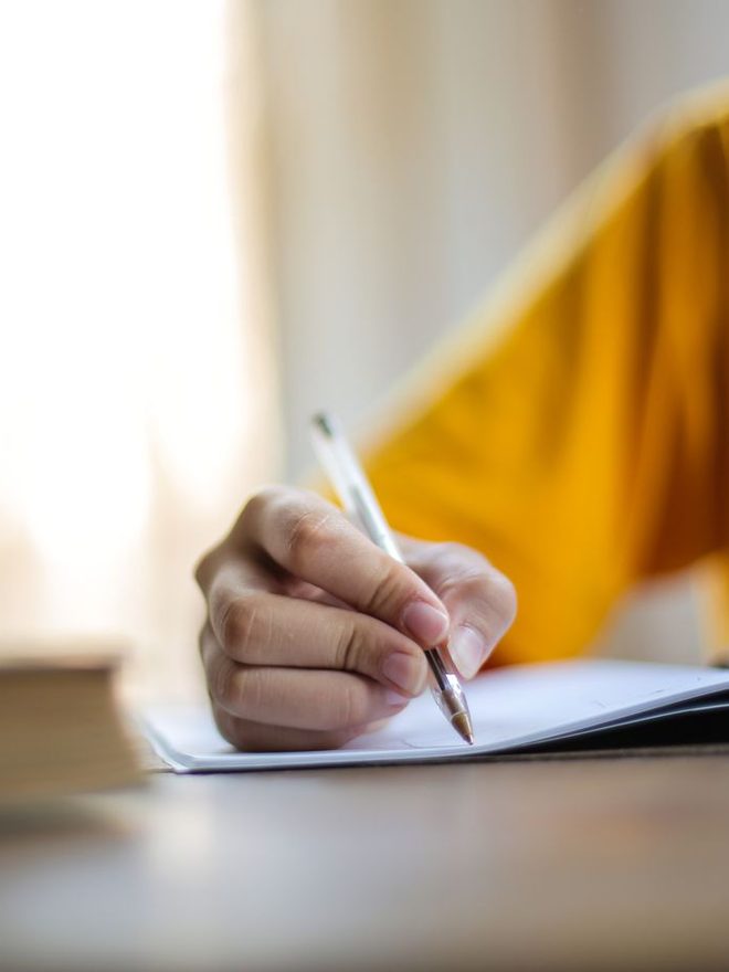 Filling in a form by hand
